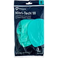 Polyco 925 Nitri Tech III - Guantes resistentes a los químicos- un par- talla 8-M- color verde